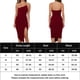 thumbnail image 2 of Vestido Elegante Vestido elegante para mujer Abertura lateral con hombros descubiertos Traje diario sin espalda (Rojo vino S) Kuymtek para Mujer Vino rojo T XXL, 2 of 6