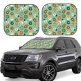 thumbnail image 6 of Kdxio Christmas Donuts Print 2-Piece Sun Shade Front Windshield - Foldable Car Front Window Sunshades For Most Sedans Suv Truck, 6 of 6