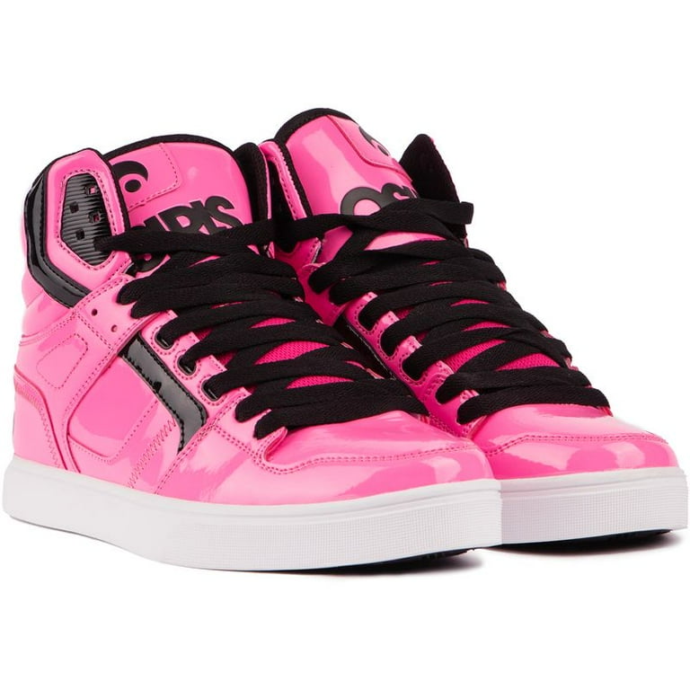 HOT Osiris Shoes Pink Osiris Clone High-Top Skateboard Shoes