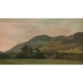 thumbnail image 2 of Simon Denis 18x12 Black Ornate Wood Framed Double Matted Museum Art Print Titled - Mountainous Landscape at Tivoli (ca. 1786-97), 2 of 5