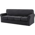 thumbnail image 1 of CHUN YI Sofa Cover with Separate Cushion Slipcover Stretch Checks, 1 of 7
