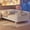 White, variant on Low Profile Platform Bed Twin with Detachable Rail, Wood Bed Frame with Guardrail and Legs, Sturdy Support, No Box Spring Needed, Natural