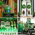 thumbnail image 5 of 2 Pack Green Solar Fairy Lights, Each 33ft 100 LED Green Solar Lights Outdoor, Waterproof St Patricks Day String Lights for Outside Patio Garden Party Tree Decorations, 5 of 7