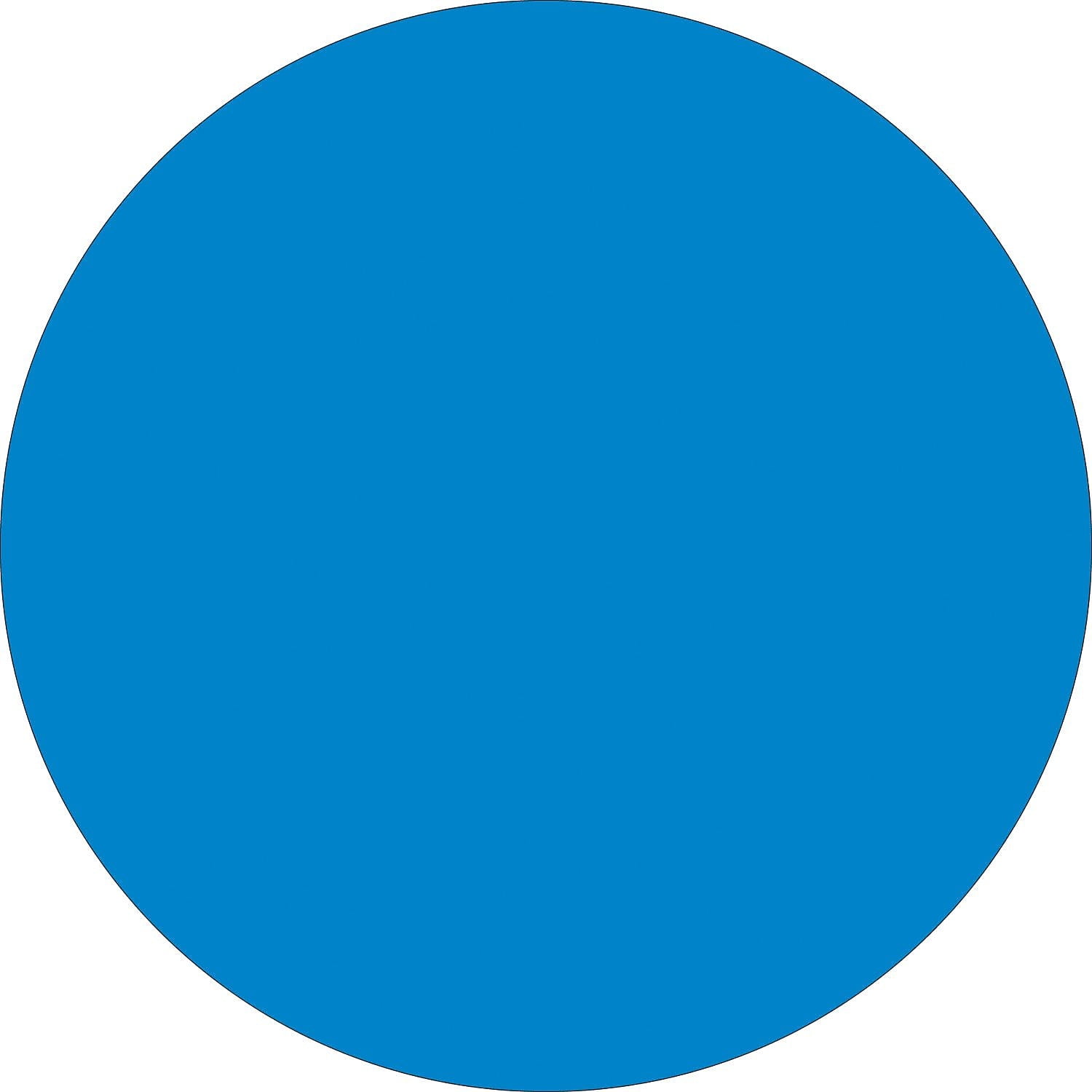 Tape Logic Inventory Circle Labels 3' Light Blue 500/Roll DL614C