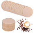 thumbnail image 1 of Inteprter 500x filtros de café percolador sin blanquear que mantienen el sabor Original del café amplia compatibilidad segura Juegos de servir café y té, 1 of 6