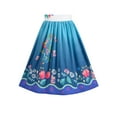 thumbnail image 5 of Girls Dress Scallop Trim Off Shoulder Floral Embroidery Butterfly Ocean 4 Years, 5 of 6