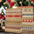 thumbnail image 4 of Decoración navideña, 24 piezas Bolsas de regalo navideñas, Bolsas de papel navideñas con asas, Bolsas navideñas con estampado navideño para envolver regalos, artículos para fiestas, 4 of 5
