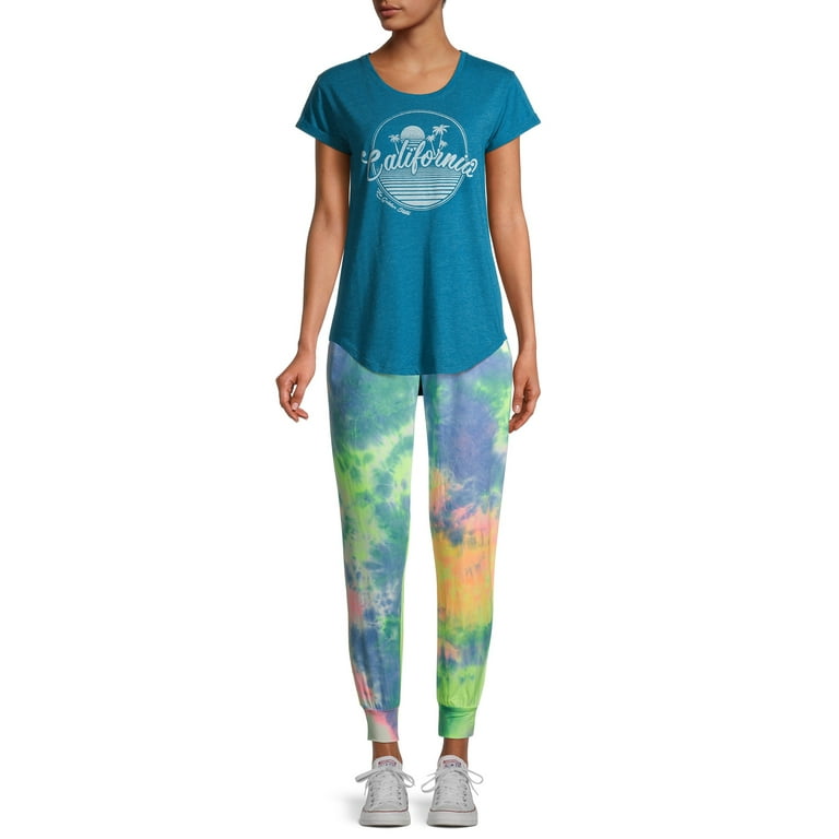 Derek Heart Juniors Brushed Yummy Tie Dye Jogger