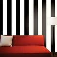thumbnail image 5 of Tempaper Stripe Black & White Peel and Stick Wallpaper, 20.5" x 16.5', 5 of 5