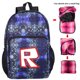 thumbnail image 2 of Bolso de hombro con estampado de Roblox para estudiantes, mochila escolar retráctil, bolsa de viaje plegable, Bolsa Escolar con cremallera para niños, 2 of 4