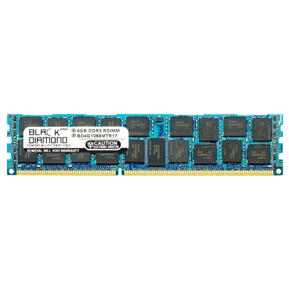 4GB RAM Memory for HP Workstation Series Z800 (ECC Reg.) 240pin PC3-8500 DDR3 RDIMM 1066MHz Black Diamond Memory Module Upgrade