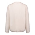 thumbnail image 2 of MV Sport B05952248 Corded Crew Sweatshirt, Ivory - 3XL, 2 of 3