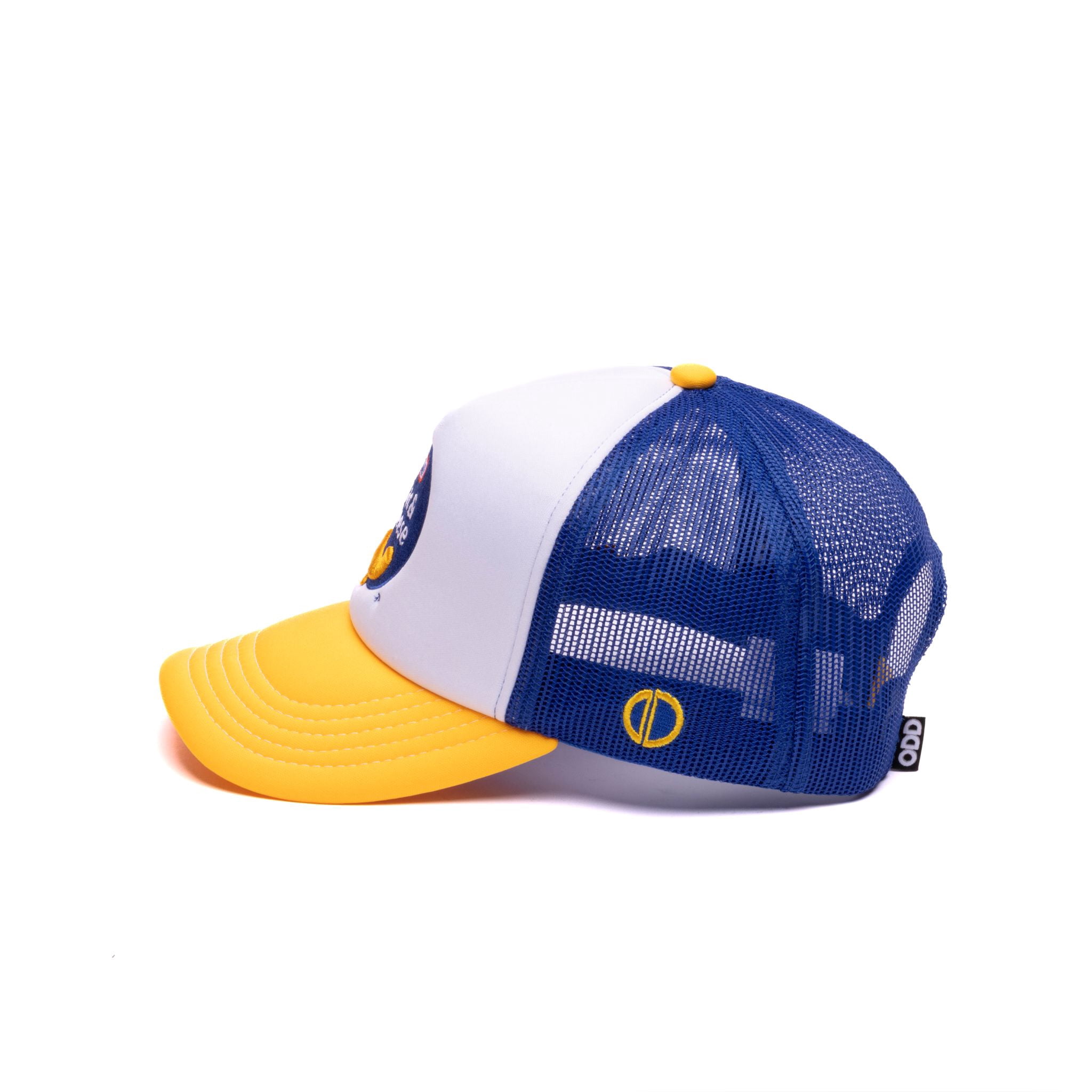 ODD SOX – Kraft Mac & Cheese Trucker Hat for Men & Women – Adjustable Mesh Snapback Cap, Retro Food