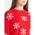 thumbnail image 4 of No Boundaries Christmas Plush Sweater and Shorts Set, 2-Piece, Women’s, 4 of 5
