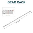 thumbnail image 2 of Uxcell Steel Gear Rack, 4 Pack Total 6.6 ft Heavy Duty Reinforced Rack with Mounting Hardware Straight Gear, 2 of 8