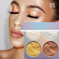 Four Color High Eye Shadow Pallet under 5 Light Eye Shadows Makeup