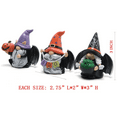 thumbnail image 6 of Hodao Halloween Gnome Decorations Set of 3 – Resin Bat-Winged Witch Gnomes with Pumpkin, “BOO” Banner, and Cauldron – Hand-Painted Halloween Figurines for Home, Tabletop, Porch, or Garden Decor, 6 of 7