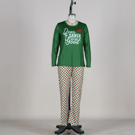 

Christmas Pyjama Set Women s Cotton Santa Pyjamas Lounge Wear Green Kids Family