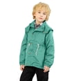thumbnail image 2 of NOKIO Kids Breathable Raincoat, Little Boys Hooded Parka, Kids Boys Girls Winter Coat With Pocket Hooded Jacket Toddler Zipper Windproof Outwear Toddler Fall Outerwear Boys' Windbreaker Jackets, 2 of 4