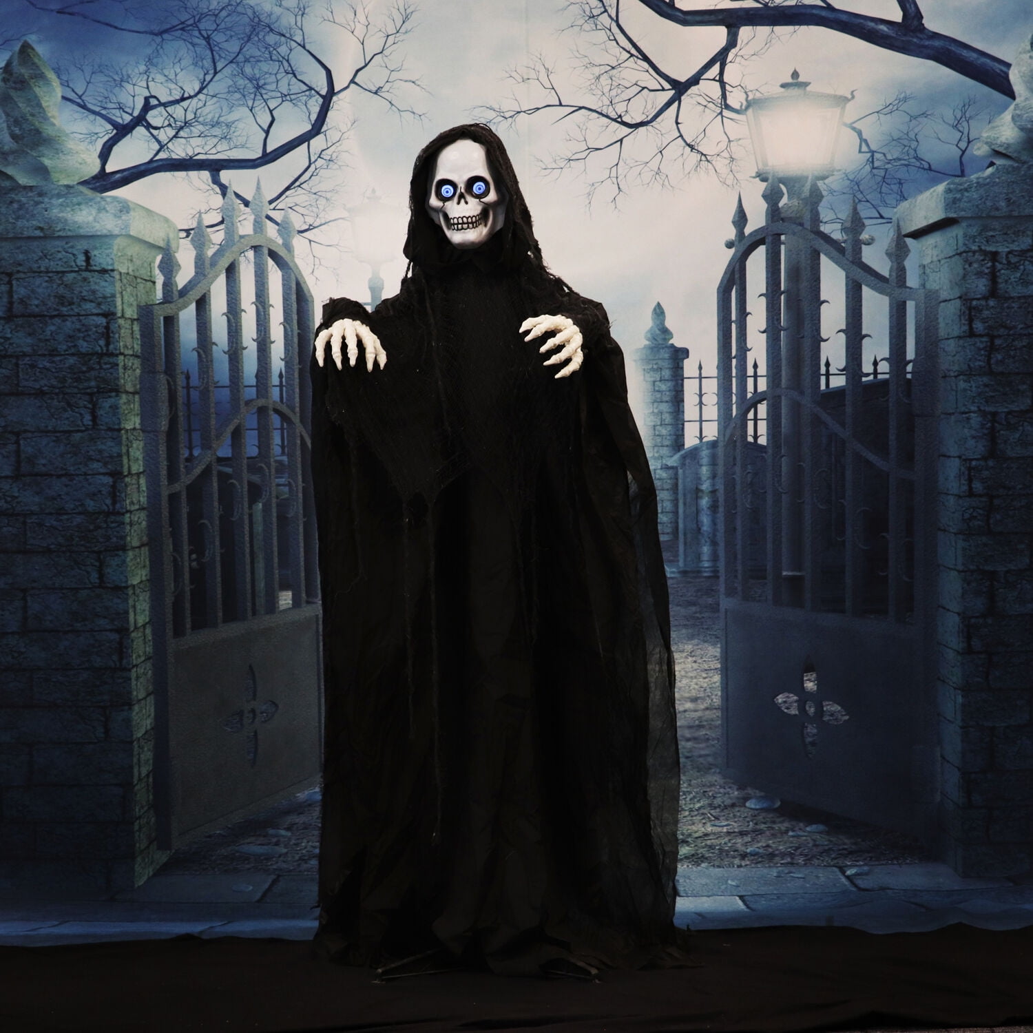 Haunted Hill Farm 5-Ft. Shakey the Animated Reaching Reaper