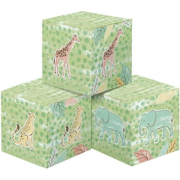 Safari Baby Blocks Centerpiece Set