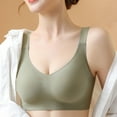 thumbnail image 4 of cfhntfmh Womens Seamless Bras No Underwire Supportive Wireless Push up Full Coverage Bralette Comfort V Neck T-Shirt Bra, 4 of 7