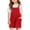 Red, variant on FAOWME Girls Overall Shorts Kids Summer Casual Adjustable Strap Rompers With Pockets Red 5-6 Years