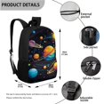 thumbnail image 3 of Jeiento Planet Backpack for Boys 8-10 10-12 12-14 Elementary School Bag Set with Lunch Box Pencil Case Starry Sky Middle Middle School Back Packs Bookbag for Kids Daypack Satchel Outer Space, 3 of 7