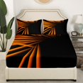 thumbnail image 2 of Erosebridal Neon Geometry Fitted Sheet Queen for Adult, Abstract Bedding Set Queen Size, Futuristic Decor（No Top Sheet）, 2 of 6