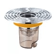 thumbnail image 1 of Coladera Universal Zero Olores Con Check Y Atrapa Cabellos, Plata, 1 of 5