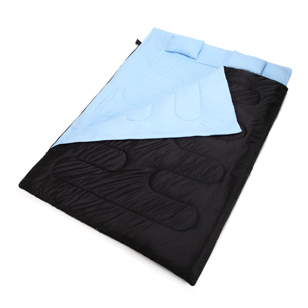 86"x60" Double Thermal Sleeping Bag 2 Person Outdoor Camping Hiking