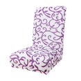 thumbnail image 4 of Housse de Chaise Extensible Imprimée Siamoise Simple pour Chaise de Salle à Manger, 4 of 7