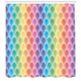 thumbnail image 2 of Ambesonne Geometric Shower Curtain, Flower Pattern Motif, 69"Wx84"L, Multicolor, 2 of 2