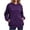 c01Purple, variant on LNWUY Split Curved Hem Hoodie Pullover Top for Women Loose Fit Long Sleeve Sweatshirt Fall Winter Casual Blouse with Pockets White XL