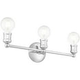 thumbnail image 4 of 20.25 inch 3 Light Polished Chrome Bathroom Vanity light fixture with Steel base material, 4 of 7