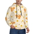 thumbnail image 2 of Fotbe Men's Hoodie with Squirrel And Leaves Pattern - Kangaroo Pocket Pullover Hooded Sweatshirt, Perfect for Daily Wear, Travel, and Home-4X-Large, 2 of 7