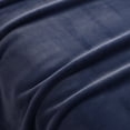 thumbnail image 4 of Hotel Style Oversized Luxury Plush Bed Blanket in Full/Queen, 90” x 94”, Navy, 4 of 8