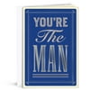 Hallmark Father's Day Card (Blue and Silver You're the Man)