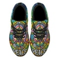 thumbnail image 2 of Hippie Peace Sign Shoes Sneakers Black Size 5, 2 of 7
