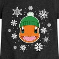 thumbnail image 3 of Pokémon - Charmander Snowflakes - Youth Girls Short Sleeve Graphic T-Shirt, 3 of 5