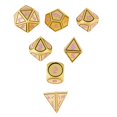 thumbnail image 1 of Juego de Dados Zulema Poliédricos de aleación de Zinc 7x, 1 of 7