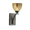 thumbnail image 3 of Woodbridge Lighting North Bay 1 Light Wall Sconce in Satin Nickel/Mosaic Amber, 3 of 6