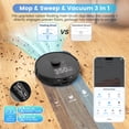 thumbnail image 3 of AIRROBO Robot Vacuum and Mop Combo T20 with 60 Days Self-Empty Station Voice Control Home Mapping, 3 of 7
