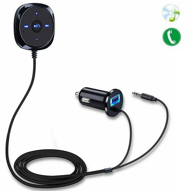 Car AUX Bluetooth Adapter USB Handsfree Auto Accessories Android Voice  Assistant
