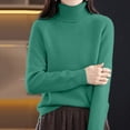 thumbnail image 6 of Gkeoshab Sweater Dress Women's Classic-Fit Lightweight Long-Sleeve Turtleneck Sweater Mint Green XXL, 6 of 6
