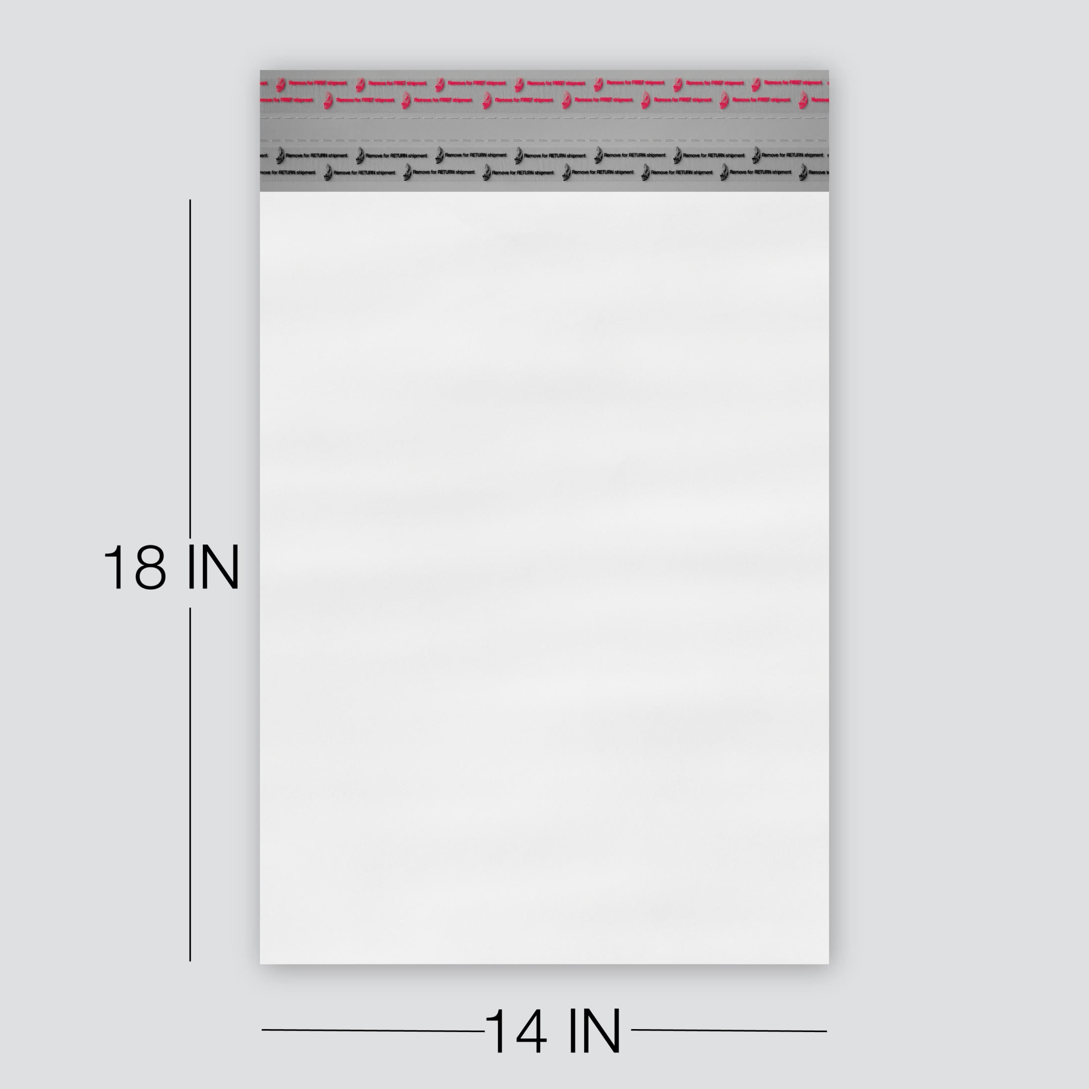 (3 pack) Duck Self-Seal Reuseable Poly Flexible Mailer, 14" x 18", Solid Print, 5 Pack