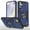 Blue, variant on Hotpom Phone Case for Samsung Galaxy S24 FE Military Grade Drop Shockproof Full Body Protection with 360° Rotating Stand and Car Mount Capability, Blue