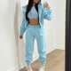 thumbnail image 1 of Puntoco Ropa De Invierno Para Mujer Suéter De Lana Con Capucha Traje Deportivo Casual Camiseta Sin Mangas Para Mujer Chaqueta Con Capucha Pantalones Conjunto De Tres Piezas Puntoco Puntoco-6040, 1 of 6