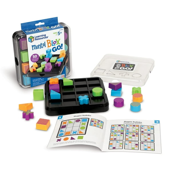 Recursos de aprendizaje Mental Blox Go! Learning Resources STEM 30 Solución de problemas portátiles y juego