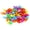 Solid Multicolor, variant on Riousery 100Pcs Acrylic Mini Pacifiers Transparent Pink Blue, Baby Shower Favors, Birthday Party Decorations